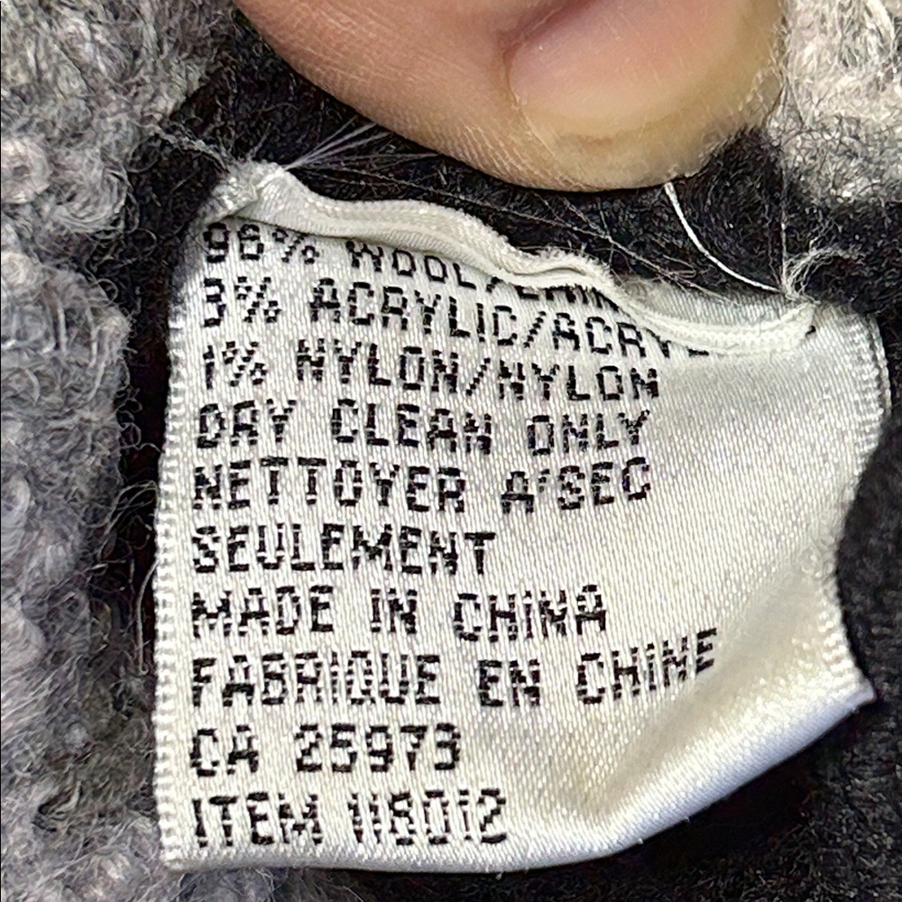 💕Beautiful Gaddy collection Women's black and Gray Wool Jacket - Picture 7 of 7